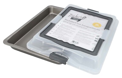 Birkmann BAKER`S BEST Backblech mit Transporthaube Karbonstahl Antihaft 42x28 cm