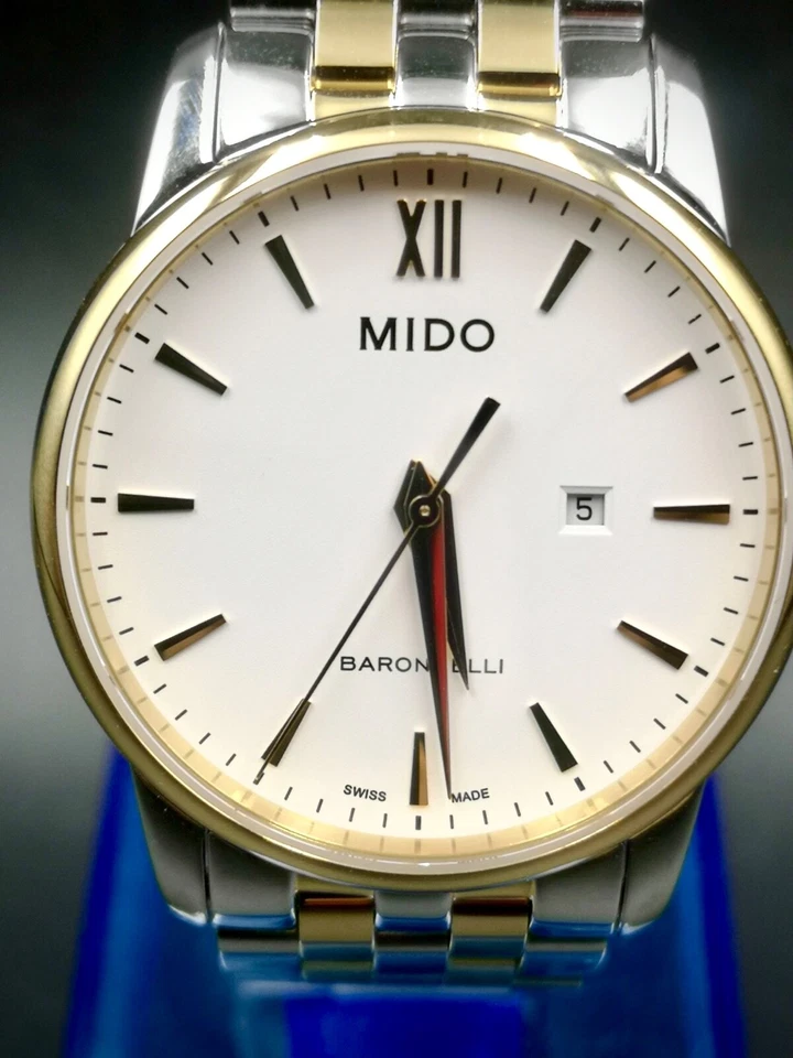 Nice MIDO Baroncelli Unisex quartz watch. Two-tones color style. M013210 - Image 4 of 4