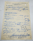 ANTIQUE 1933 HAND WRITTEN PRESCRIPTION CODEINE CAFFEINE M. D. BOLIVAR, NY — photo 1
