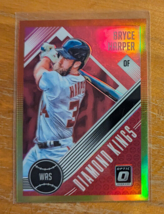 2018 Donruss Optic Red and Yellow #10 Bryce Harper DK Prizm Nationals