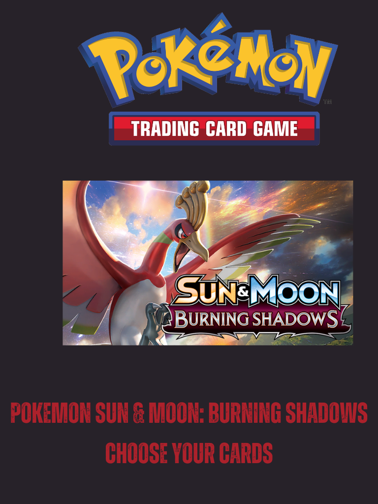 pokemon trading card game sun and moon burning shadows & Moon—Burning Booster Pack | Unweighted The Pokémon Company has created an engaging and entertaining experience with this series TribalSensation Sun & Moon Burning