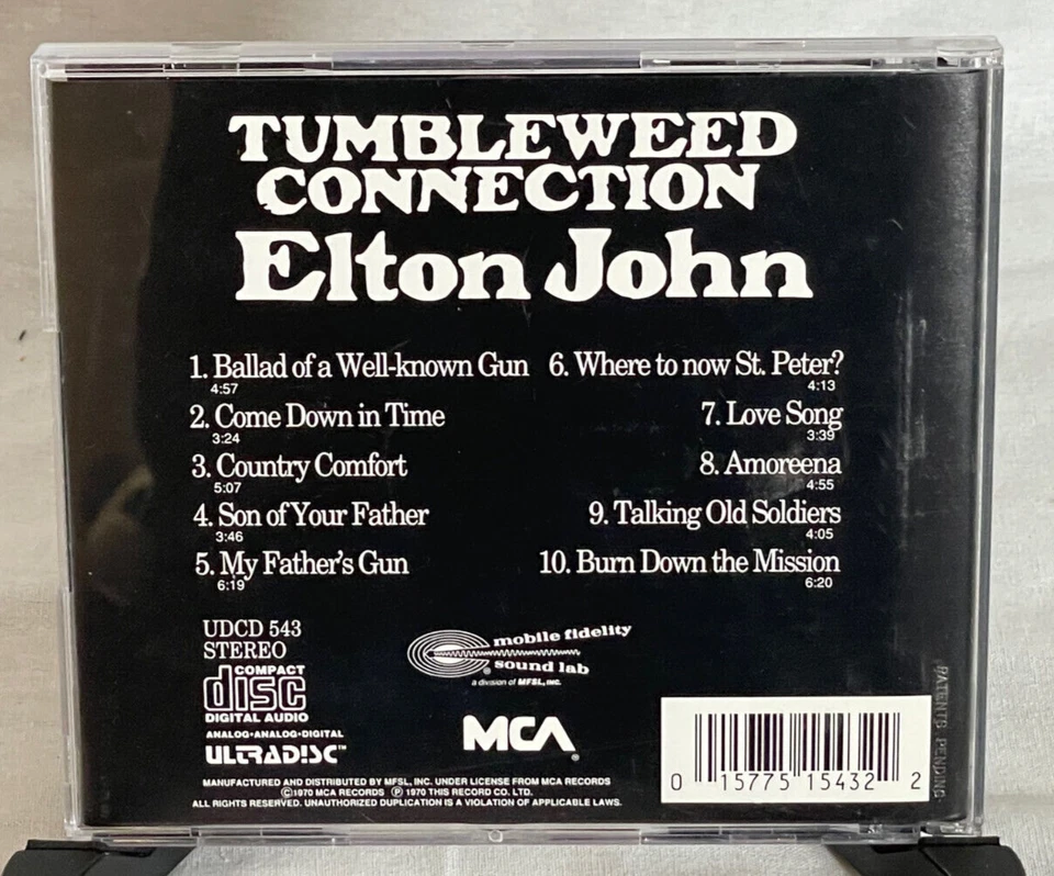 Elton John Tumbleweed Connection Ltd Ed Ultradisc Gold CD MFSL UDCD-543 Japan Foto 2 de 4