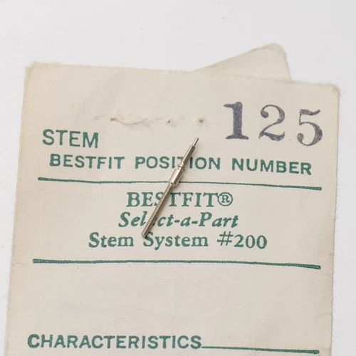 Benrus BB-BA / ETA 900 Watch Winding (1) Stem Part Bestfit 200/125 New Old Stock