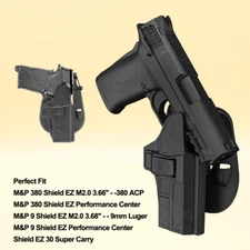 M&P380 Shield EZ M2.0 Holster Fit Smith & Wesson S&W M&P 9 Shield EZ M2.0 OWB