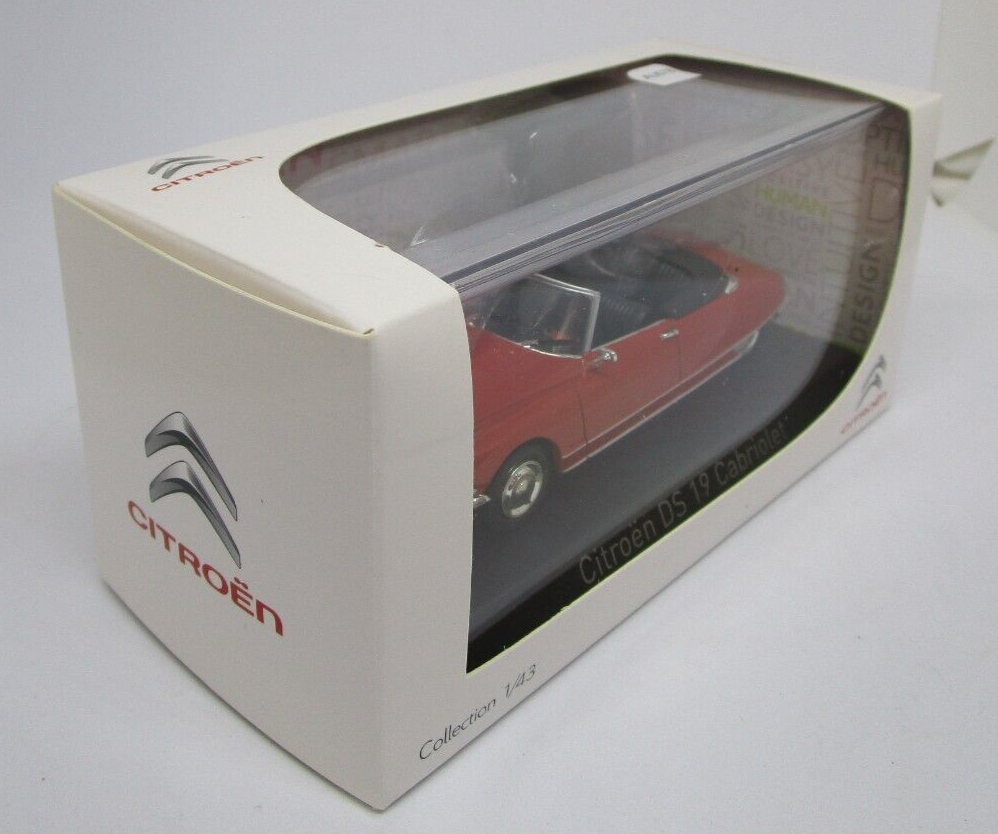 NOREV Ancien 1/43 - Citroën DS 19 Cabriolet Rouge - France 1961 - Miniature Collection