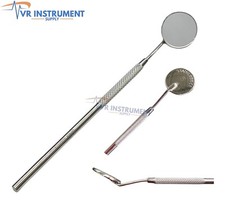  Dental Mirror No 5 with Handle 6.5" Dentist Tool for Teeth Cleaning Inspection