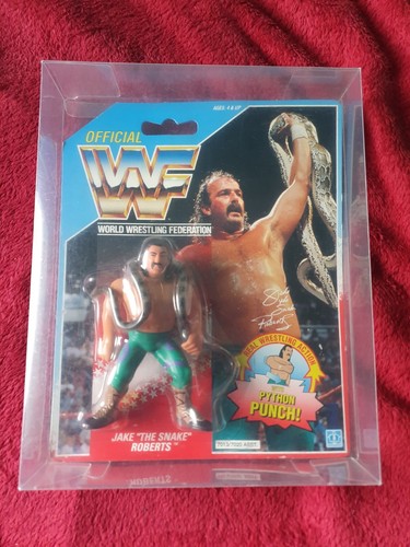 Jake the Snake Roberts WWF Hasbro 1990 Series 1 MO...