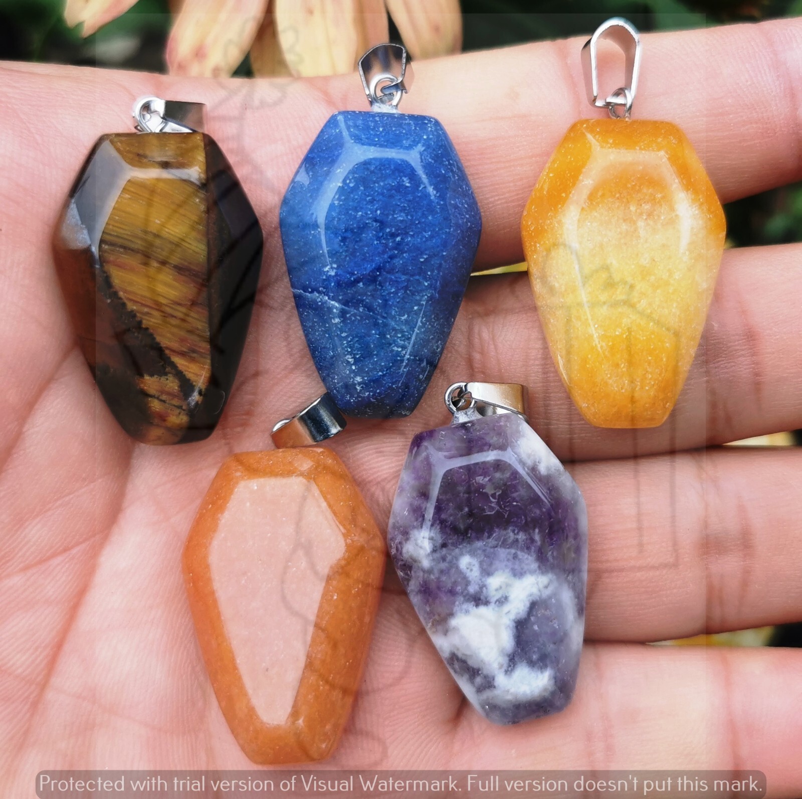 10 Mixed Crystal Pendants Wholesale Multiple Listing* 15 Shapes Bulk