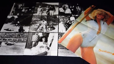 SUNBURN farrah fawcett joan collins rare photos presse cinema 1979 - Photo 1/2