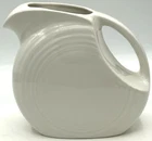 Vintage Small White Fiestaware Juice Disc Pitcher 5.5” 28 oz Fiesta