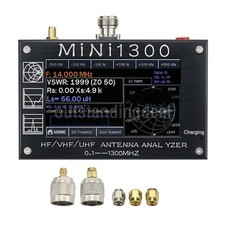 HamGeek Mini1300 0.1-1300MHz HF/VHF/UHF Antenna Analyzer with 4.3" Touch Screen