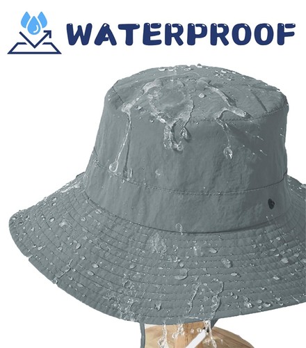Kids Sun Hat Boy Bucket Hat Wide Brim Breathable UPF 50+ Girl Fishing Hat Sum... - Picture 3 of 6