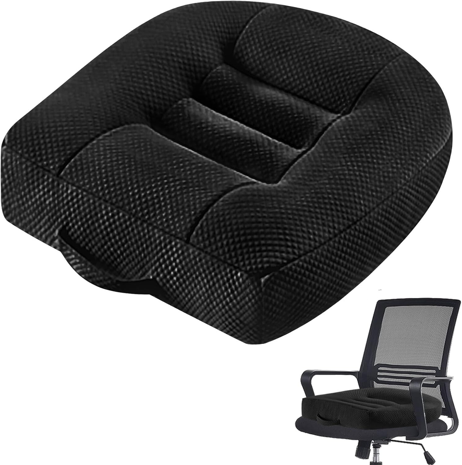 Coussin de siège de voiture ergonomique 40x40 cm en mousse pour un confort d'assise optimal