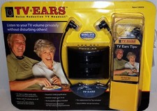  NEW OPEN BOX  TV Ears Noise Reduction TV Headset 2.3 MHz 120db Amplification