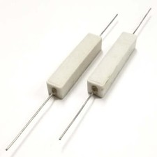 Lot of 2, 300 Ohm 10 Watt Wirewound Ceramic Power Resistors 10W 10W130 