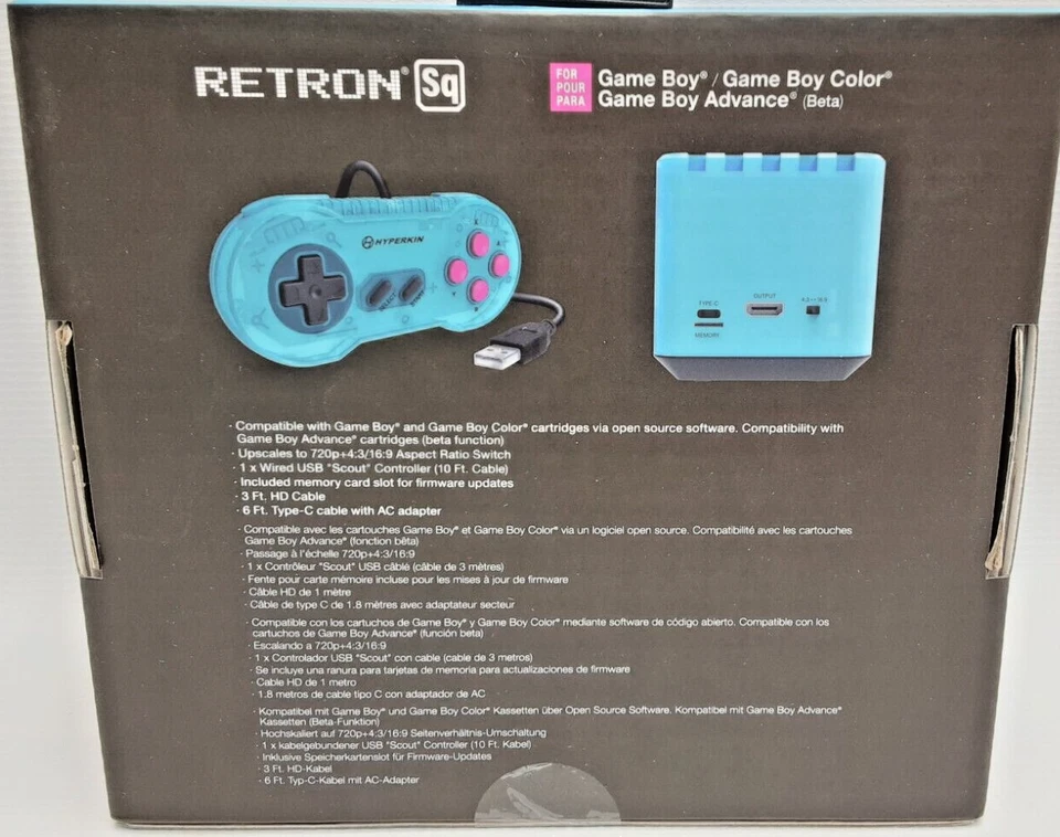 Hyperkin RetroN Sq: HD игровой консоли для Game Boy/цвет/ Game Boy Advance новый в коробке - Изображение 3 из 3