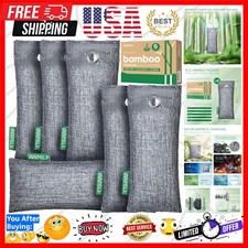 Unscented Bamboo Charcoal Air Purifying Bags - 6 Pack Odor Control Solution