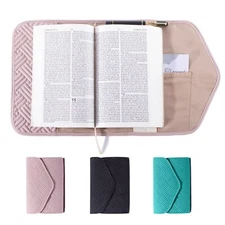Reusable Book Cover with Magnet Closure - Adjustable Book Sleeve for Book Lov...