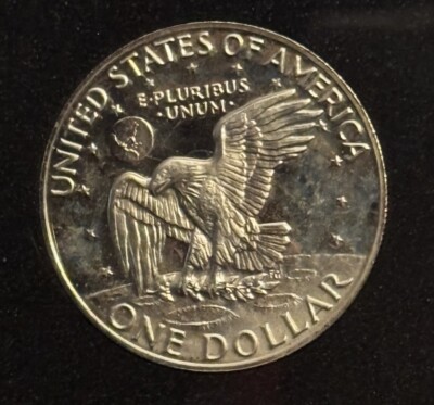 1974 S Eisenhower Ike Silver $1 Dollar - 40% Silver - BU