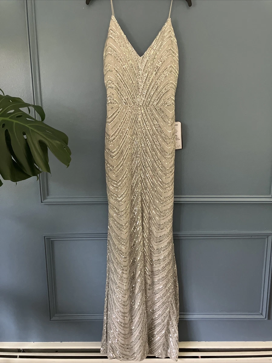 B darlin top silver dress