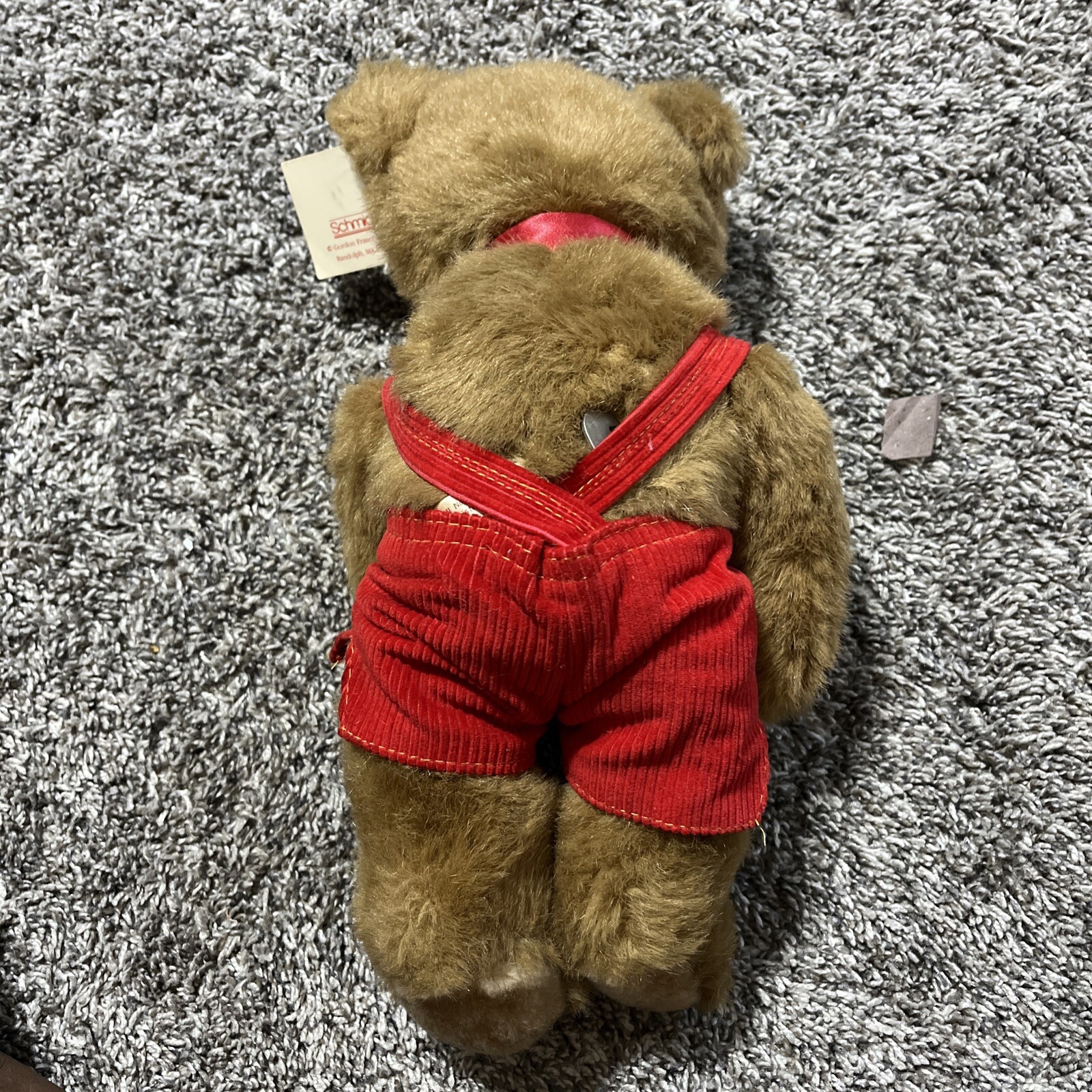 Vintage Schmid Musical Teddy Bear Plush Wind Up 1984 Gordon Fraser jointed
