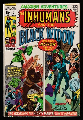 Marvel AMAZING ADVENTURES No. 3 (1970) Inhumans! Signed Gary Friedrich ...
