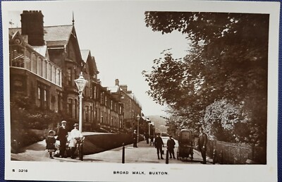 Broad Walk, Buxton. Derbyshire. Kingsway Echtfoto Serie S 3218.  Postkarte.