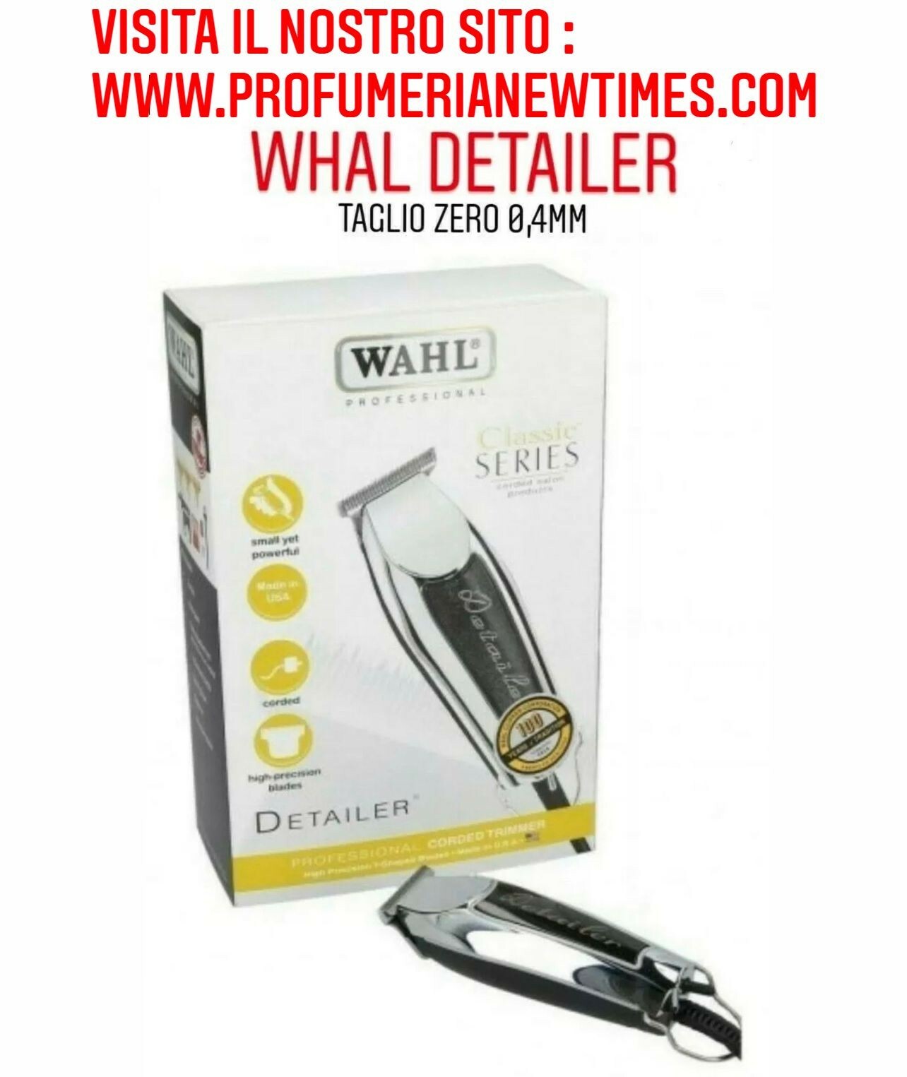 WAHL DETAILER SILVER 32 MM TOSATRICE RIFINITURA TAGLIACAPELLI PROFESSIONALE