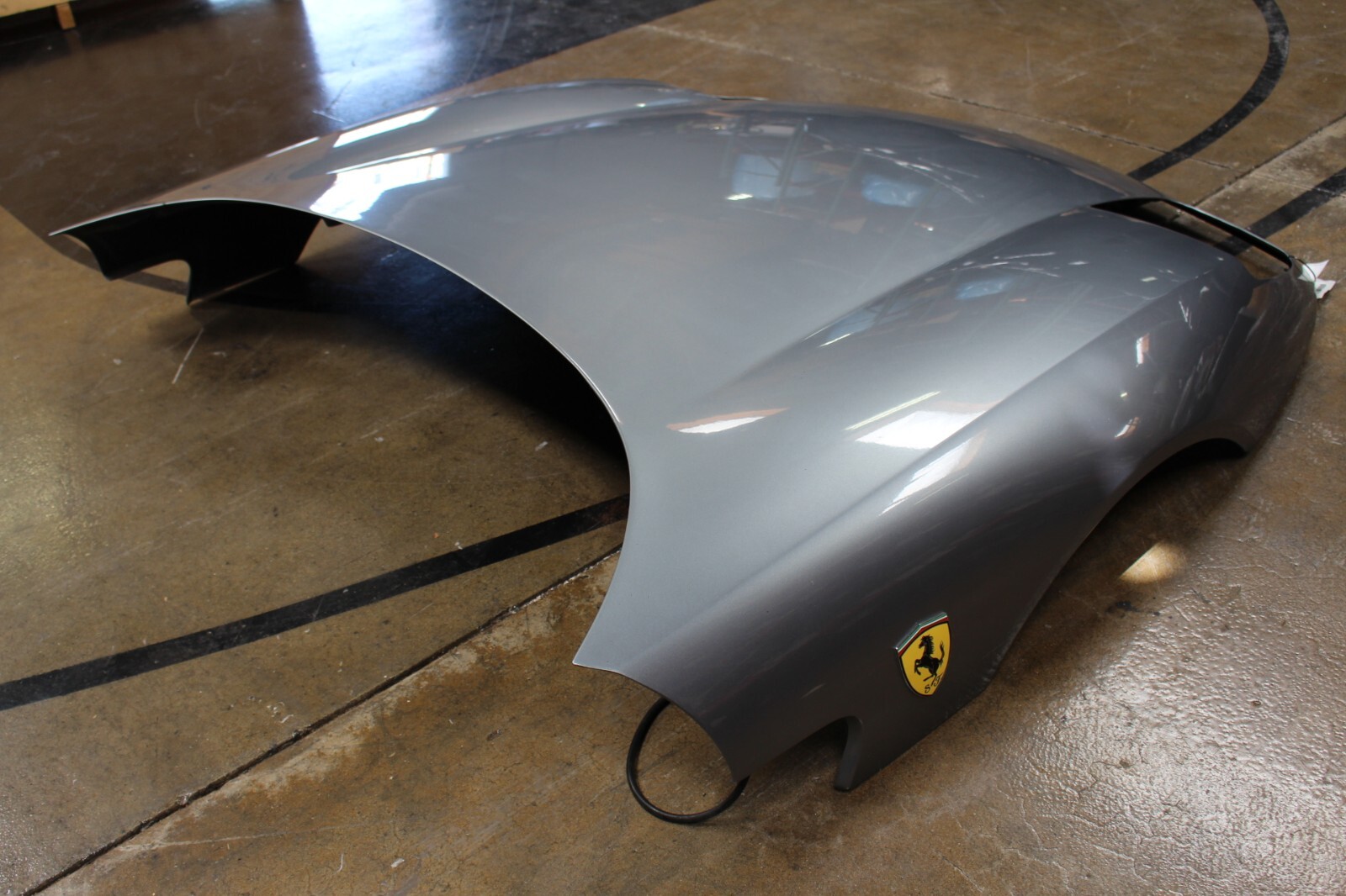 Ferrari 456 M, Front Hood w/Aftermarket Badges, Scratches, Used, P/N 65285000