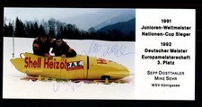 Sepp Dostthaler und Mike Sehr Foto Original Signiert Bobfahren + G 20968