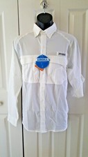 Columbia Men's PFG Omni Shade Fishing Shirt White FM7191