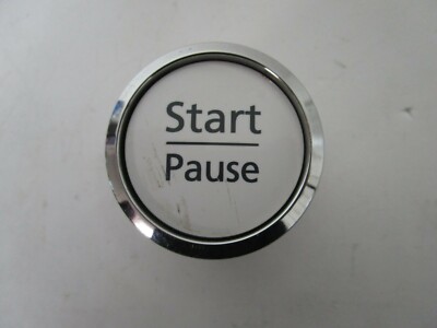 Samsung Washer Start / Pause Encoder Knob, Chrome & White  DA64-01084A  ASMN