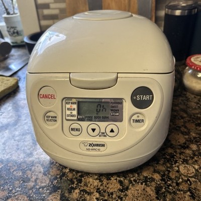Zojirushi 5.5 Cup Rice Cooker Warmer White NS-WRC10