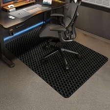  Office Chair Mat for Carpet, 55"x36" 55" x 36" (for low-pile carpet) Black
