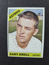 Gary Kroll 1966 Topps #548 Houston Astros - See Photos