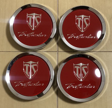 Trafficstar Red Center Cap 60mm 4-piece Set Hubcap