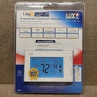Lux TX9600TS Touchscreen 7-Day Programmable Thermostat - White, New, Sealed