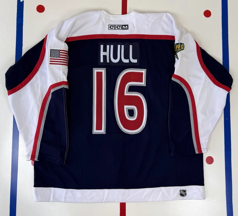 Camiseta deportiva de hockey Brett Hull Dallas Stars 2001 NHL All Star Game auténtica de colección Foto 2 de 4
