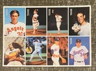 1992 MOTHER'S COOKIES NOLAN RYAN UNCUT SHEET 7 NO-HITTERS COMPLETE 8 CARD SET