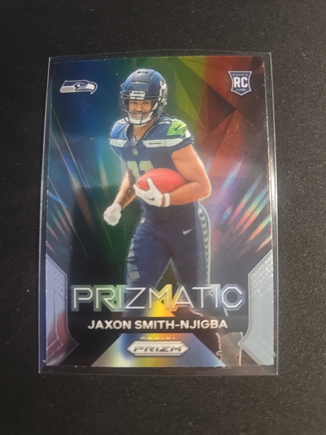 Jaxon Smith-Njigba 2023 Panini Prizm Prizmatic Prismatic Rookie Seahawk RC #1