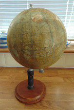 VINTAGE 1930's JEC THE EAGLE LITHOGRAPHING Co 8" WORLD GLOBE