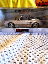 1/18 UT MODELS 27852 PORSCHE BOXTER CABRIOLET IN SILVER-NEW IN BOX-PERFECT!!