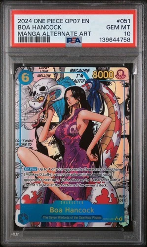 2024 ONE PIECE 500 YEARS IN THE FUTURE MANGA ALT ART #051 BOA HANCOCK PSA 10