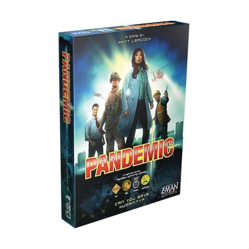 Z-Man Board Games Pandemic (2nd Ed) w/On the Brink Expansion (Two Boxe VG+/NM