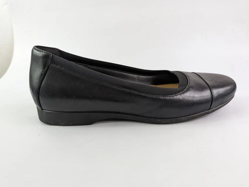 Scarpe slip on Clarks non strutturate in pelle nera UK 5 D EU 38