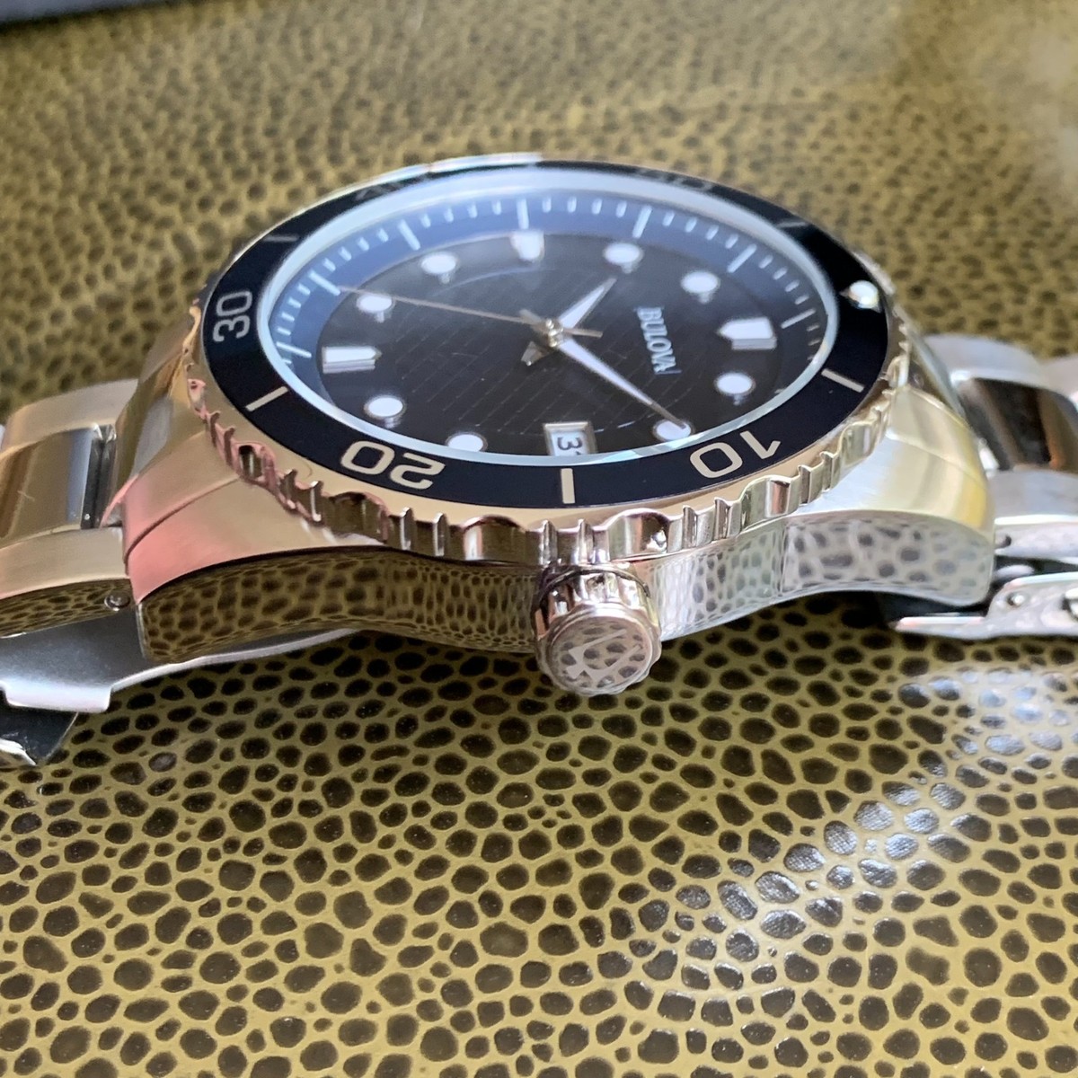 Bulova Sport Blue Dial Stainless Steel Men's Watch (98A194) for