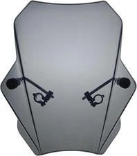 FATECIM 15.5" Smoke Motorcycle Windscreen Windshield Motorbike Wind Deflector Fl