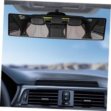 Car Panoramic Rear View Mirror - 11.26 Inch Car Interior Clip On Wide Black