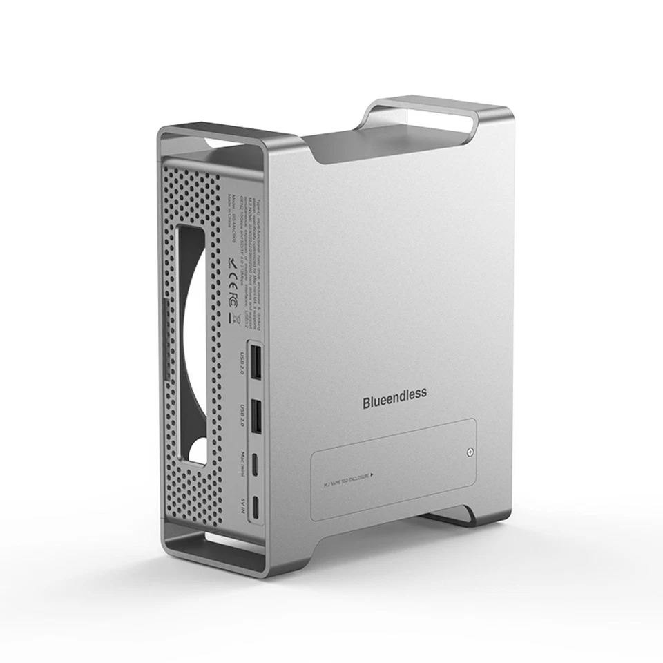 For Mac Mini M4/M4 Pro Stand Type-C Docking Station SSD Case HDMI USB3.2 Gen2 - Image 2 of 4