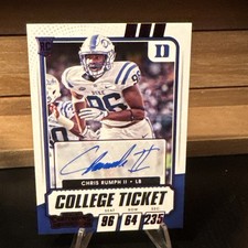 2021 Panini Contenders Draft Picks - College Ticket Autographs Chris Rumph II...